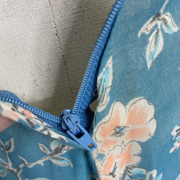 Vtg 70s Gunne Sax By Jessica Floral Voile Dress XS S Lace Boho Bell Sleeve - Picture 9 of 14